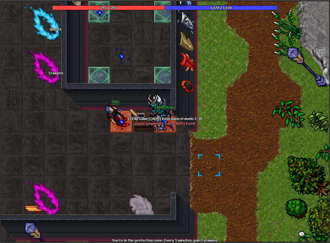 The 2-0 winner announced to the whole server